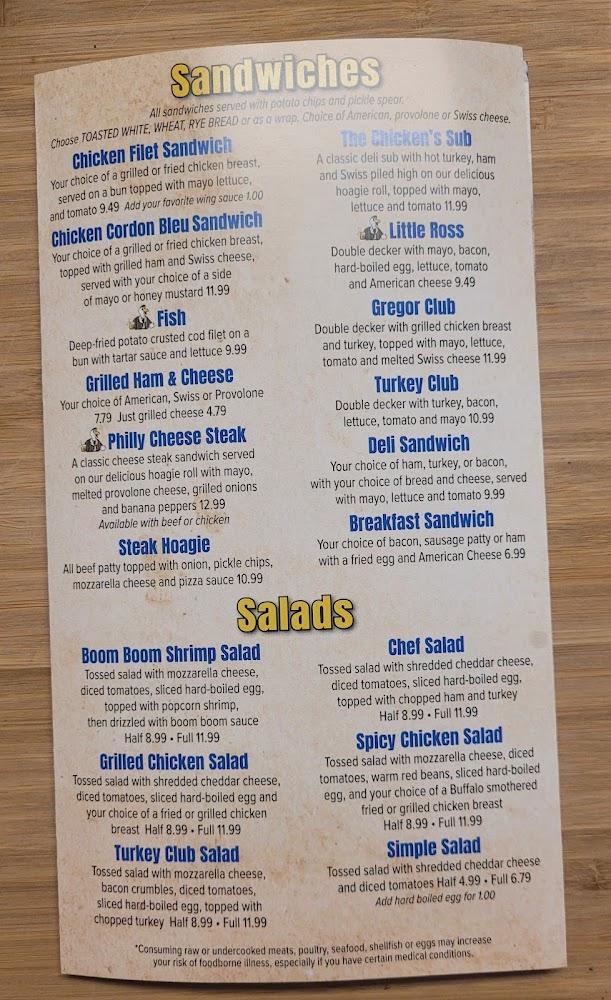 Chicken On the Run Menu image 1
